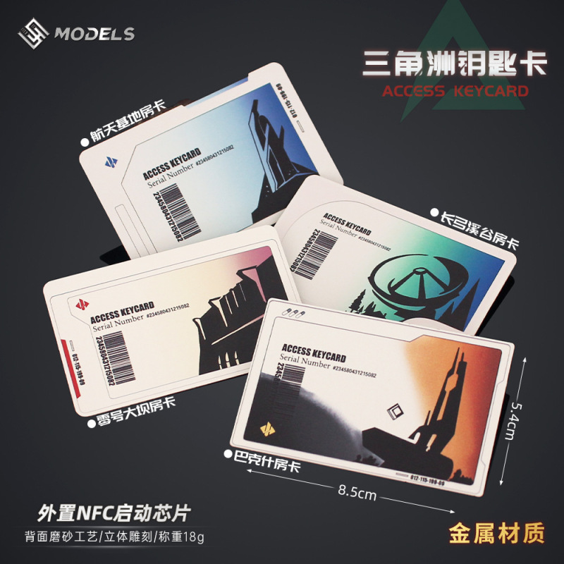 铄捷三角洲 游戏启动卡 零号大坝航天基地总裁房卡金属弹卡玩具|undefined