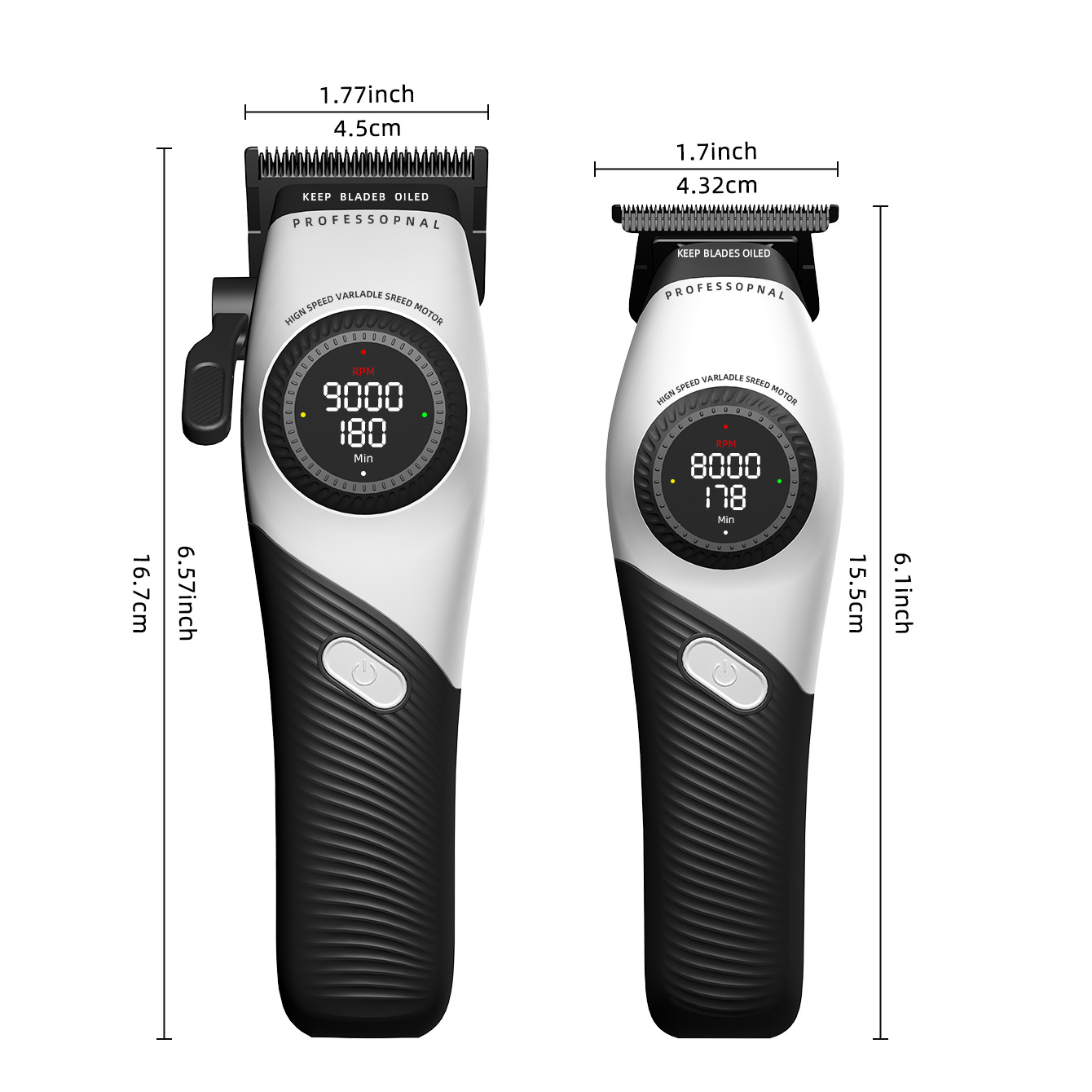 kikido858T Cross-Border Set Professional Oil-Head Hair Trimmer Salon High-Speed Brushless Electric Clipper_voghion.com
