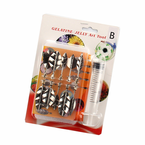 3D jelly flower decorating nozzle, pudding-specific steel nozzle, stainless steel engraving tool, commercial home baking