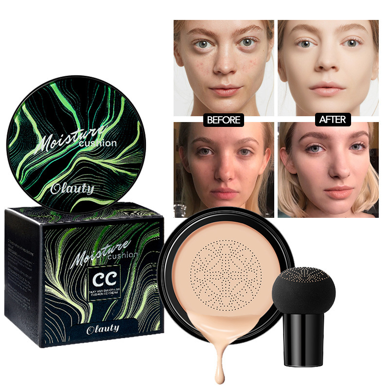 Authentic Mushroom Head Air Cushion Cc Cream, Long-Lasting Waterproof and Sweat-Resistant Concealer Bb Cream with Mirror, Foreign Trade English Cross-Border Hot Product Authentic Mushroom Head Air Cushion Cc Cream, Long-Lasting Waterproof and Sweat-Resistant Concealer Bb Cream with Mirror, Foreign Trade English Cross-Border Hot Product