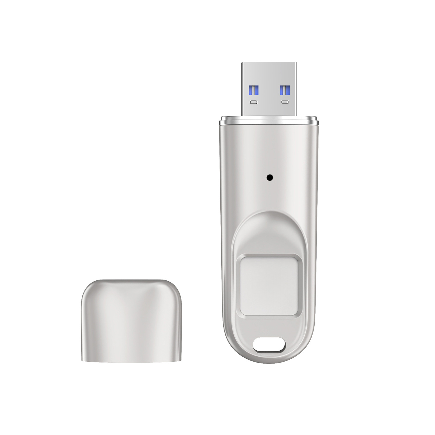 Unidad Flash USB con Cifrado de Huellas Dactilares, USB 3.0, Reconocimiento de Huellas Dactilares, Unidad Flash USB Metálica para Oficina, Transmisión de Alta Velocidad, Personalización de Unidades Flash USB