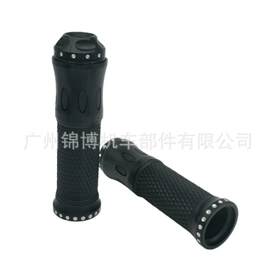 Jinbo Motorcycle Handlebar Rubber Sleeve Cnc Modification Accessories Fuxi Throttle Handle Original Grip Factory Direct Supply (Motorcycle Handle Cover) - black