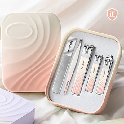 Cute regalo de color gradiente de piel muerta para damas herramientas de manicuras en stock conjunto de cortador de uñas pedicura casero manicuras image 9