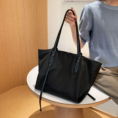 Internet-famous retro large-capacity Oxford cloth women's bag  new Korean-style trendy fashionable textured tote bag