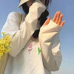 日焼け止め紫外線防止夏の新型シルクタンパク質高級感氷袖女性日よけゆるい袖カバー屋外サイクリング