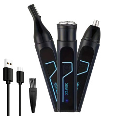クロスボーダー新商品三合一電動鼻毛剪定器男性用鼻毛剃り男性用多機能鼻毛修理器