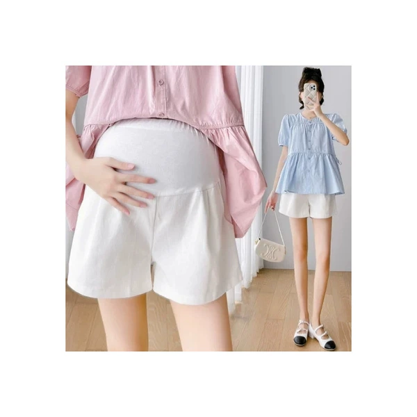 White denim skirt, shorts