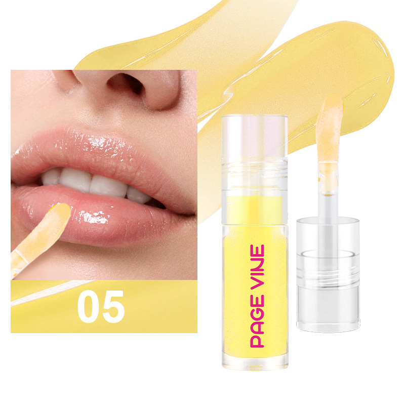 Transbordable PAGE VINE Lip Oil Nueva serie de esmalte de labios con luz de agua y brillo de labios transparente