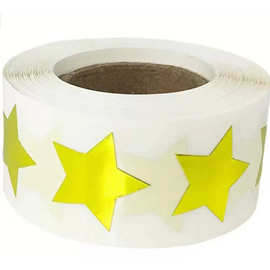 亚马逊爆款金色五角星贴纸小星星封口贴