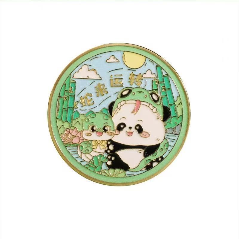 金属纪念章定制 城市旅游纪念章订做 卡通浮雕烤漆上色文创纪念章|undefined