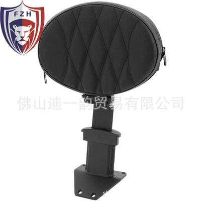 modified middle backrest driver – Motorcycle cushion - large-black-pole