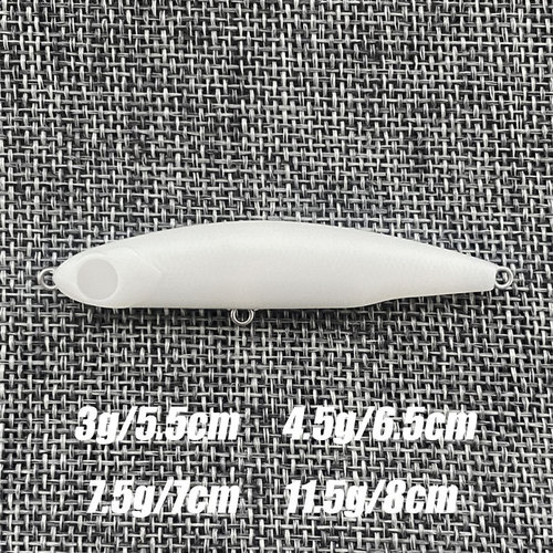 Submerged pencil hard lure road lure small silverfish multiple ounce raw blank false lure weight white body bait wholesale