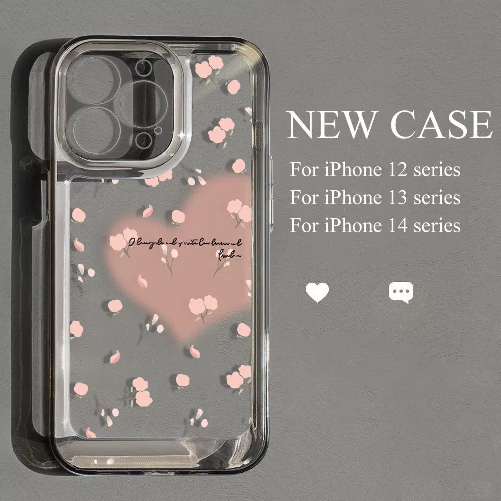 Чехол для телефона Apple фуксия совместимый, цветок, iPhone 14/15, в цветочек, iphone, 17promax