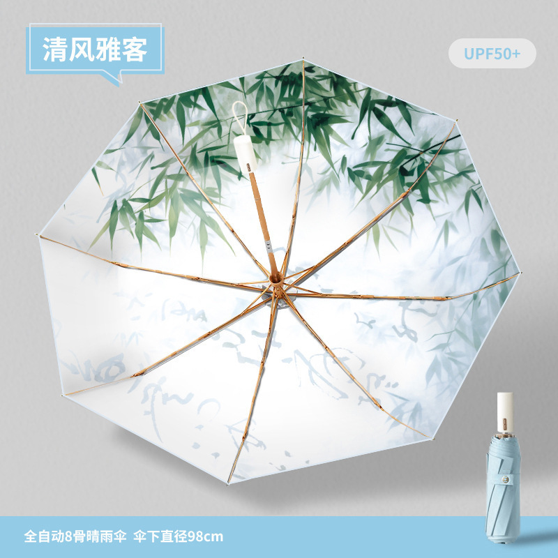全自动折叠男士雨伞晴雨两用大号抗风双人遮阳防晒太阳伞遮阳伞|undefined