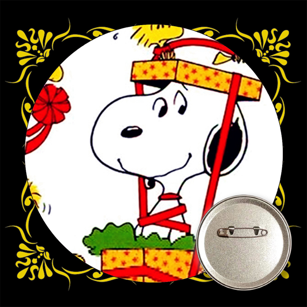 Snoopy bar transfronterizo insignia broche de estaño metal medallas conmemorativas anime periferia al por mayor