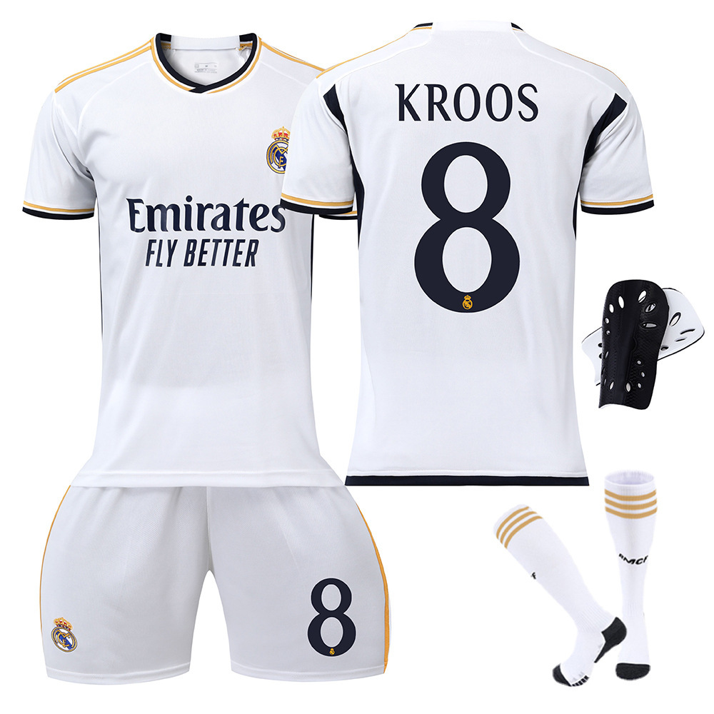 2324 Camiseta de fútbol del Real Madrid No. 7 Vinicius 5 Camiseta Belingham Mbappé 10 Modric Cross-border