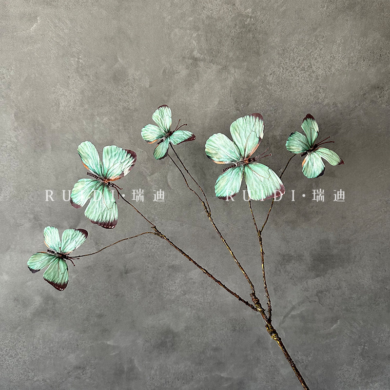 둥근 나비 - 연한 녹색 - YX