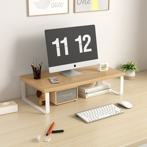 Monitor riser, base stand, heightening bracket, desktop computer lift, office desk storage, item rack