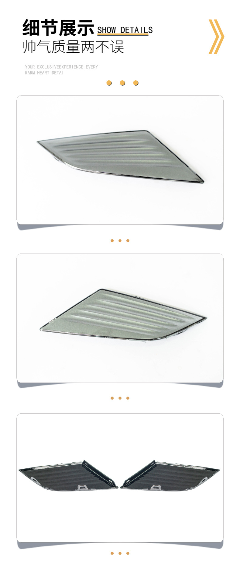 Suitable for Mazda Cx-3 Fog Lampshade Black Paint & with Silver Primer Finish