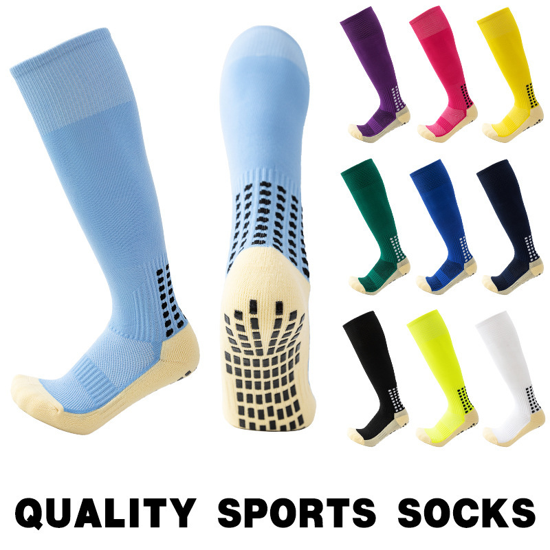 Cross-border hot selling football socks tall adult men's sports socks non-slip dispensing thickened stockings professional training h Cross-border hot selling football socks tall adult men's sports socks non-slip dispensing thickened stockings professional training h