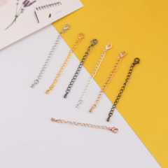 多色のネックレスのブレスレットのボタンのロブスターチェーンの水滴の尾のチェーンの延長チェーンのdiyのアクセサリの材料の部品