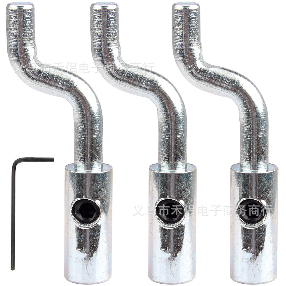 3 adjustable Z-shaped elbow throttle and brake cable ends for lawn mowers, mini bikes, go-karts, and dog scooters