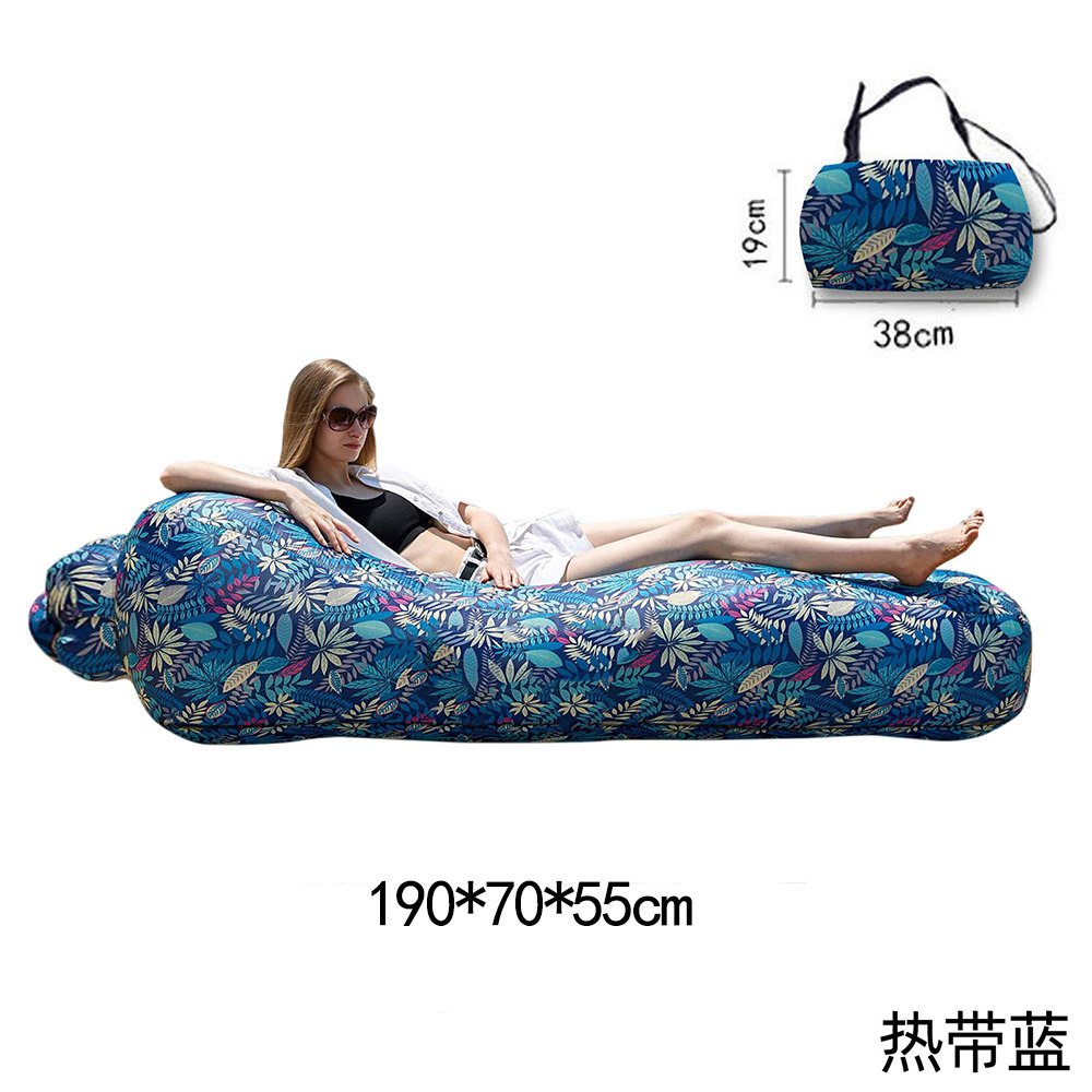 Nuevos productos sofá infláble al aire libre acampado festival de música rápido sofá infláble perezoso cama infláble al aire libre viaje portátil