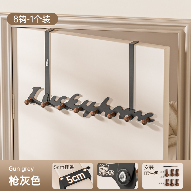 El gancho trasero de la puerta de bydoll, la ropa sin perforaciones, el soporte de carga fuerte, el estante de almacenamiento de la puerta de entrada, la percha de almacenamiento del dormitorio