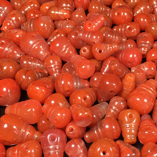 South red cherry red three-way Buddha head full red pacifier three-way text play bracelet DIY suit accessories manufacturers wholesale