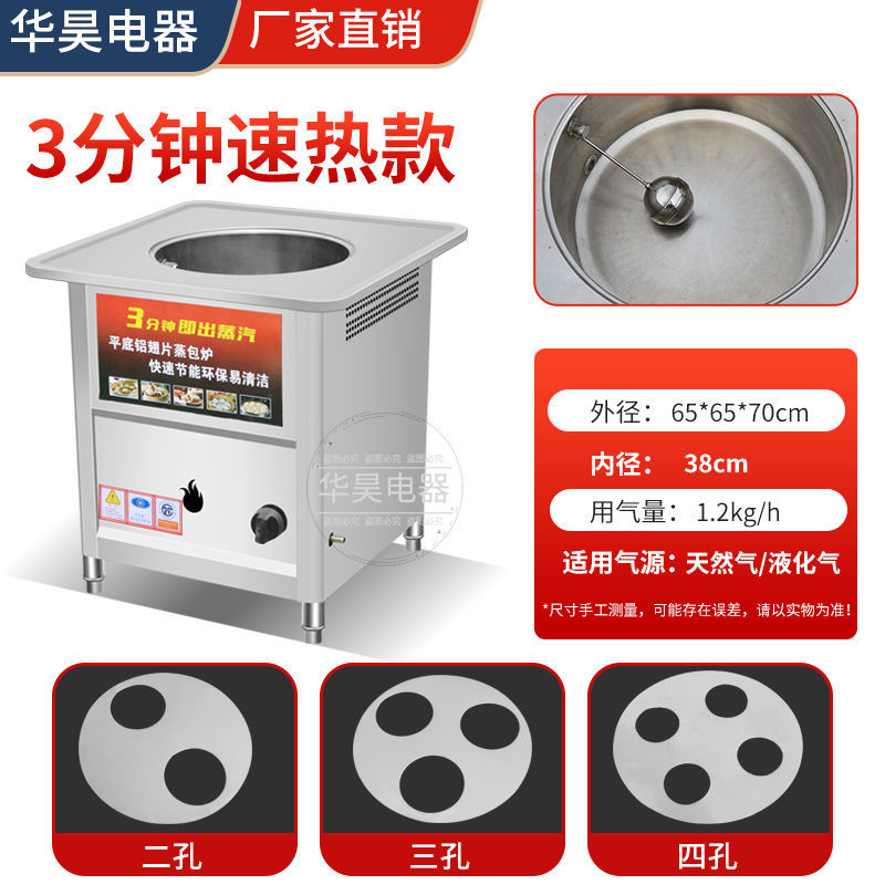 horno de vapor multifuncional de ahorro de energía para bolos de gas comerciales, pan al vapor calentado eléctricamente, piel fría, desayuno de salchicha, horno de vapor de jaula pequeña