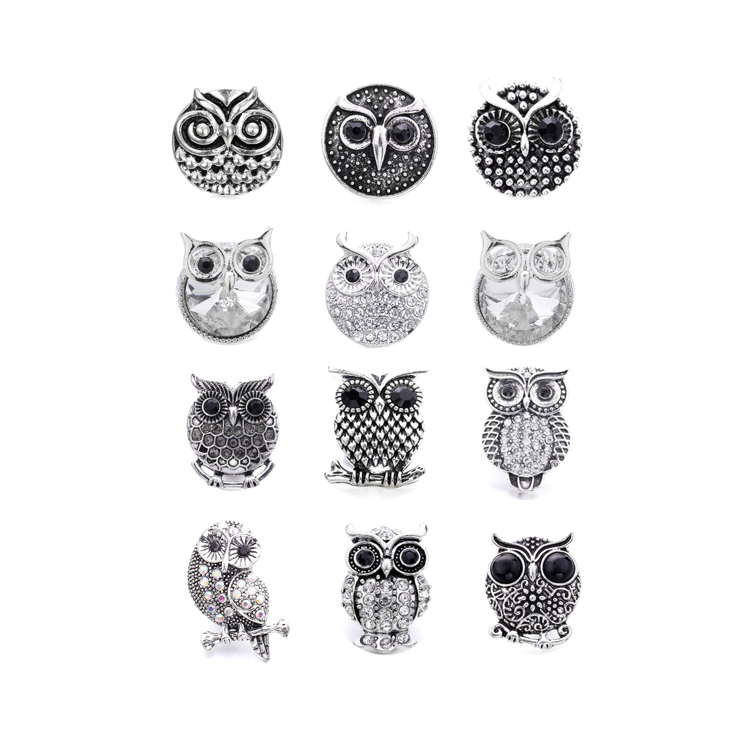 1 Piece Alloy Owl Pendant Jewelry Buckle display picture 1