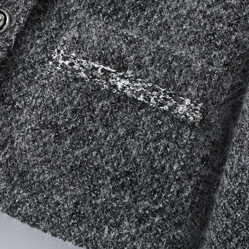 Зимнее короткое шерстяное пальто, хлопковая куртка, стиль Chanel