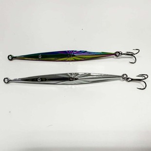 60g Nano Iron Plate Lure, Iron Plate for Long Casting, Slow Jigging, Shore Casting, Freshwater and Sea Fishing, for Mandarin Fish, Sea Bass, and Mackerel, 80g