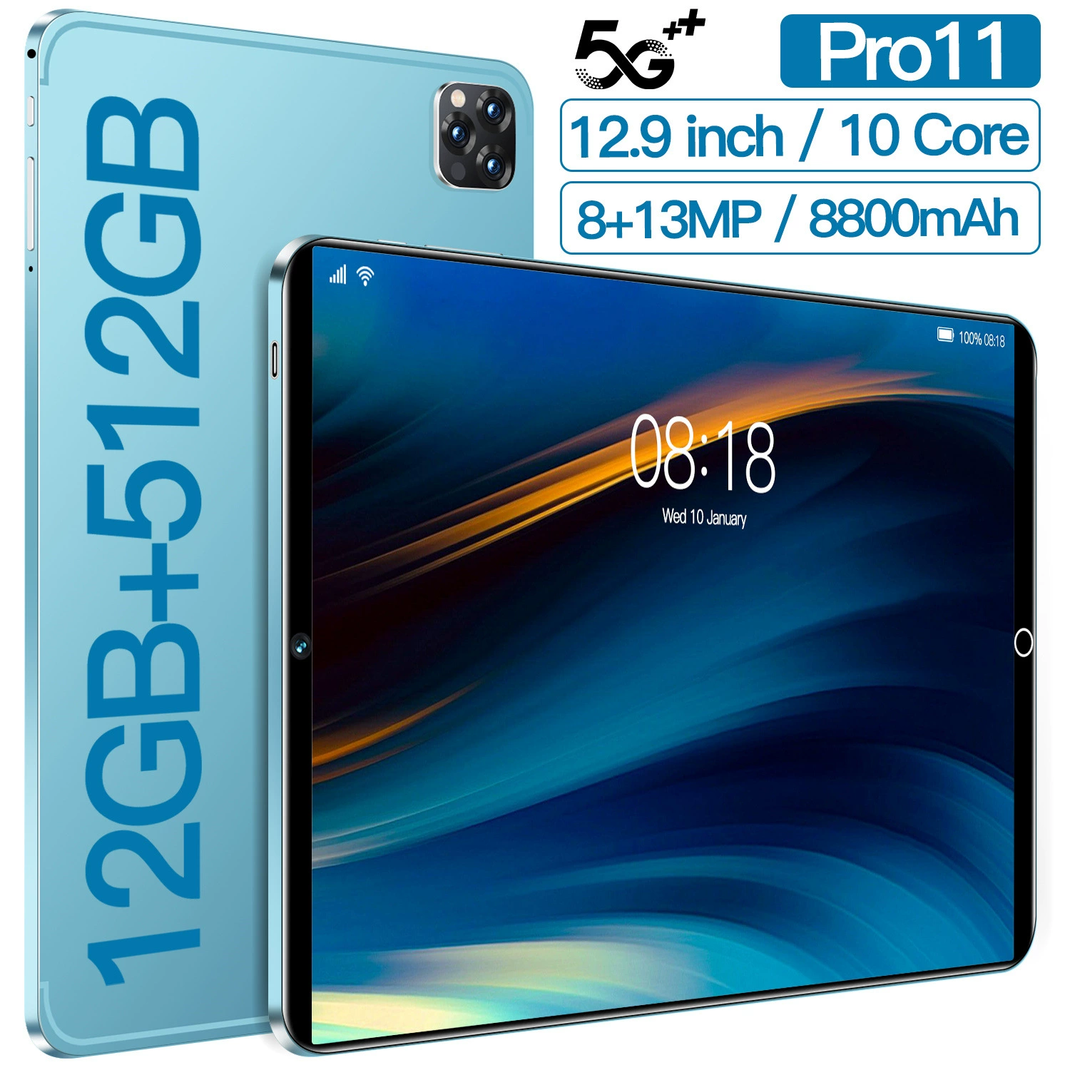 Умный планшет-ноутбук Pro, Intel Core i11, 512 ГБ