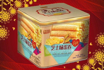 wholesale Snack foods Cakes and Pastries snacks A snack Macao Cheese Chicken rolls 308 gram Special purchases for the Spring Festival Gift box