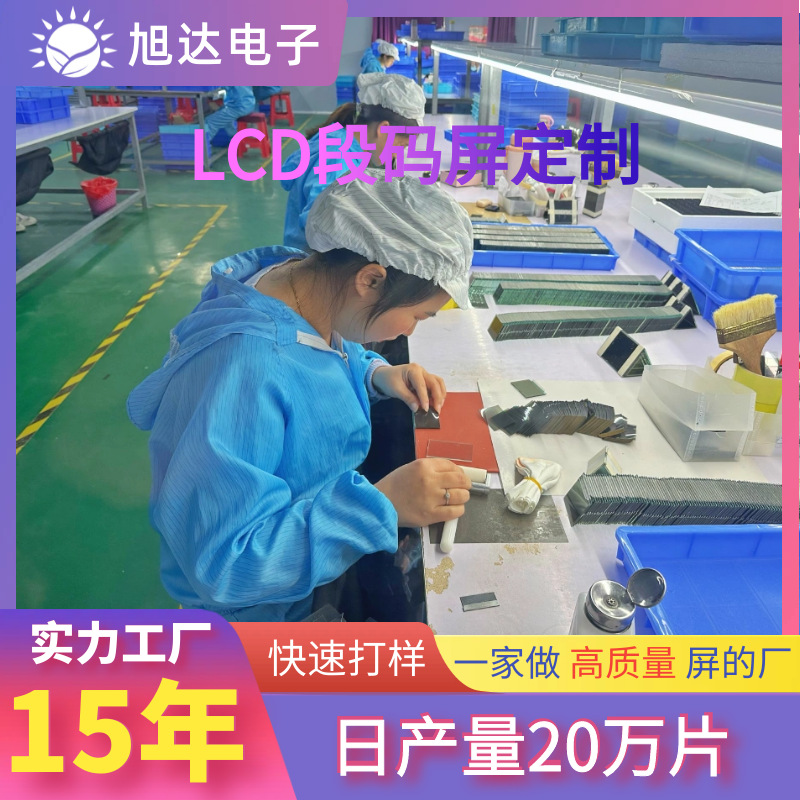 厂家定制段码屏 tn低功耗lcd液晶显示屏储能电源温控仪表VA断码屏