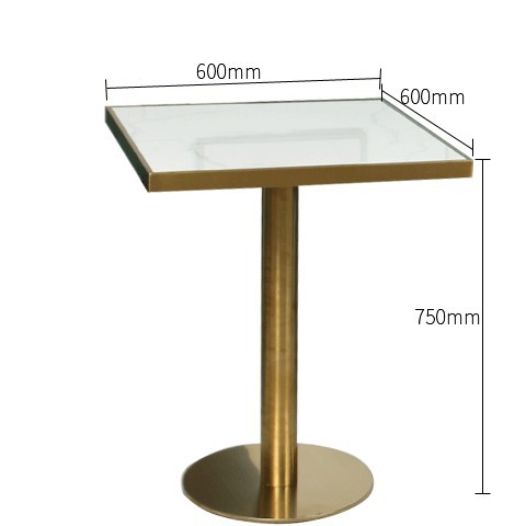Mesa cuadrada 60 * 60 * 75