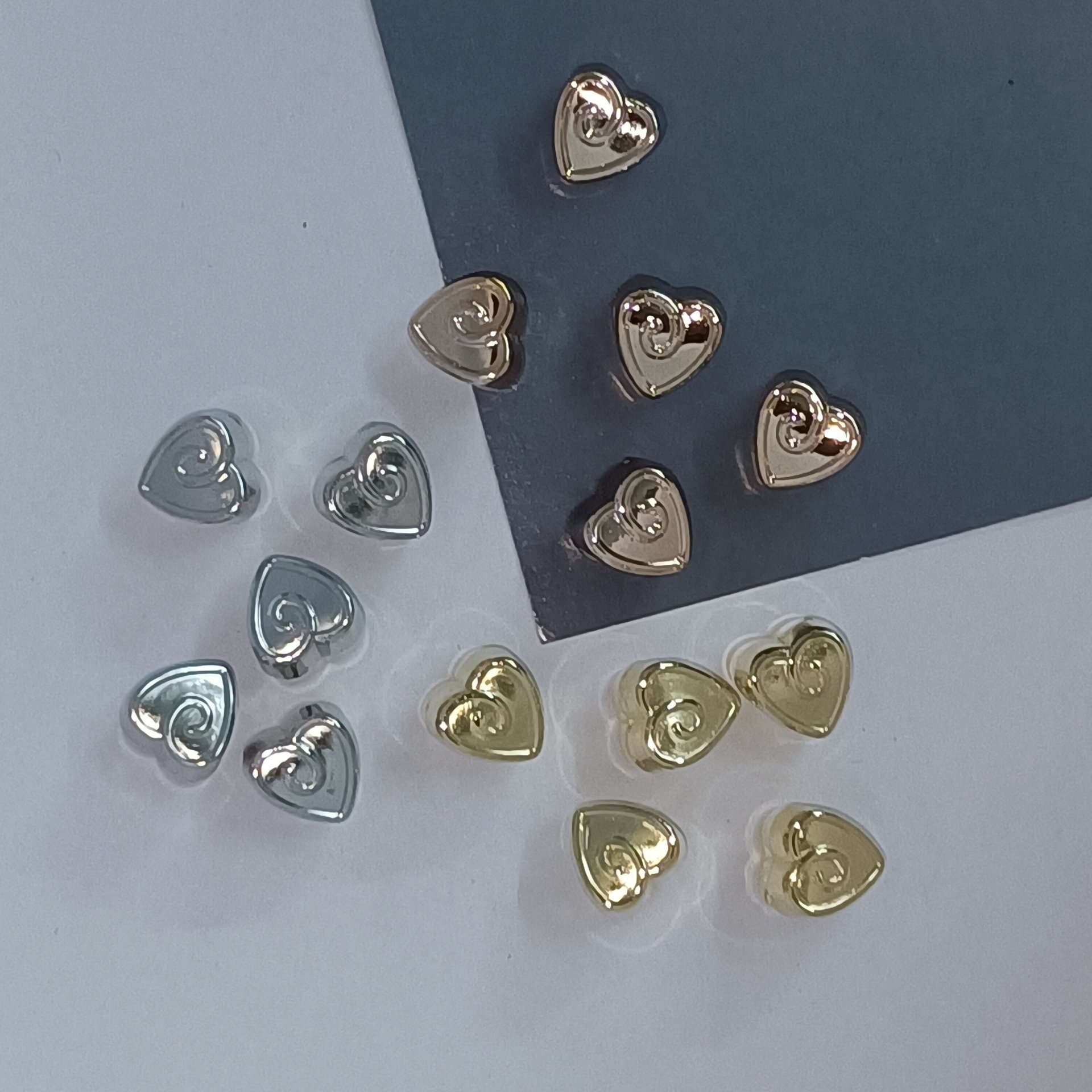 潘家多拉CCB大孔爱心花纹DIY配件白K kc uv珠串珠手链饰品6085详情8