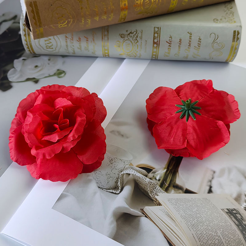 flores de zapatos DIY sombrero flor decoración flor de simulación rosas flores materiales auxiliares flores tela flor
