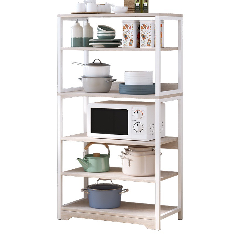 Cocina multi-funcional almacenamiento rack piso multi-capa de almacenamiento rack tazón rack suministros hogar horno de microondas rack de almacenamiento