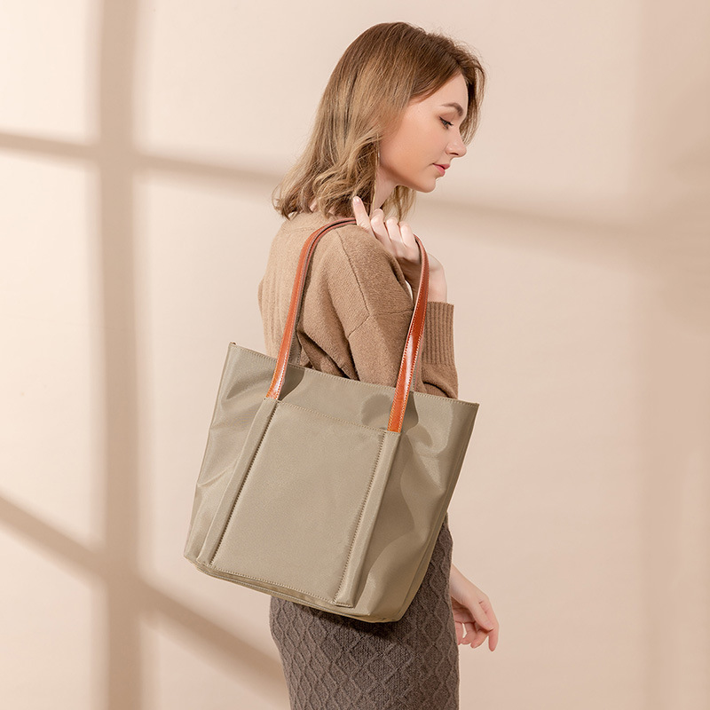 Capacious one-shoulder bag