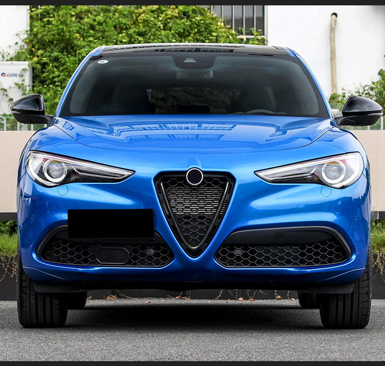Cross-Border Suitable for Alfa Romeo Juliet Real Carbon Fiber Grille Decorative Stickers Exterior Modification Decorative Stickers