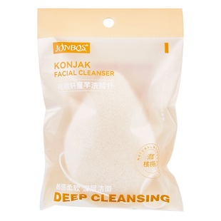 JONBOS konjac face washing puff walnut seed sponge natural facial cleansing puff seaweed sponge facial deep cleansing artifact