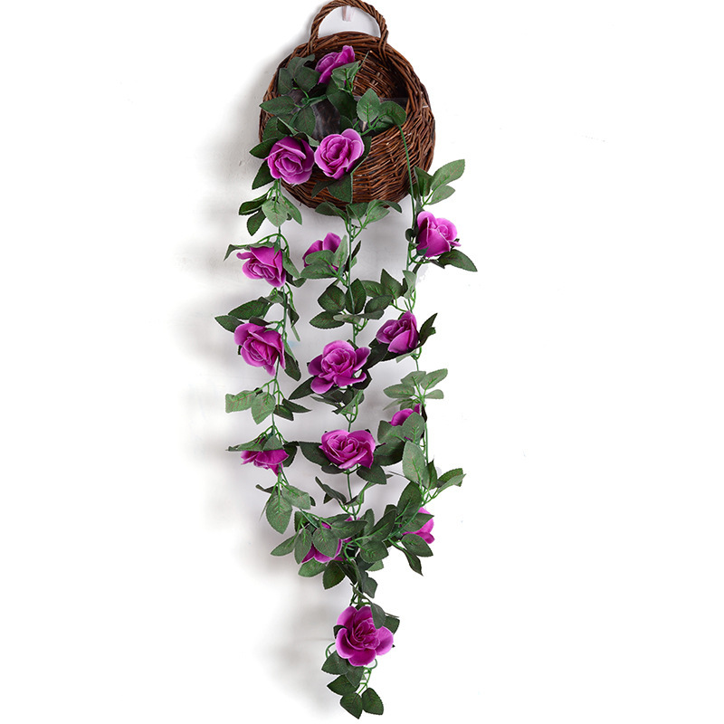 16-Cabeza de rosa de vid púrpura