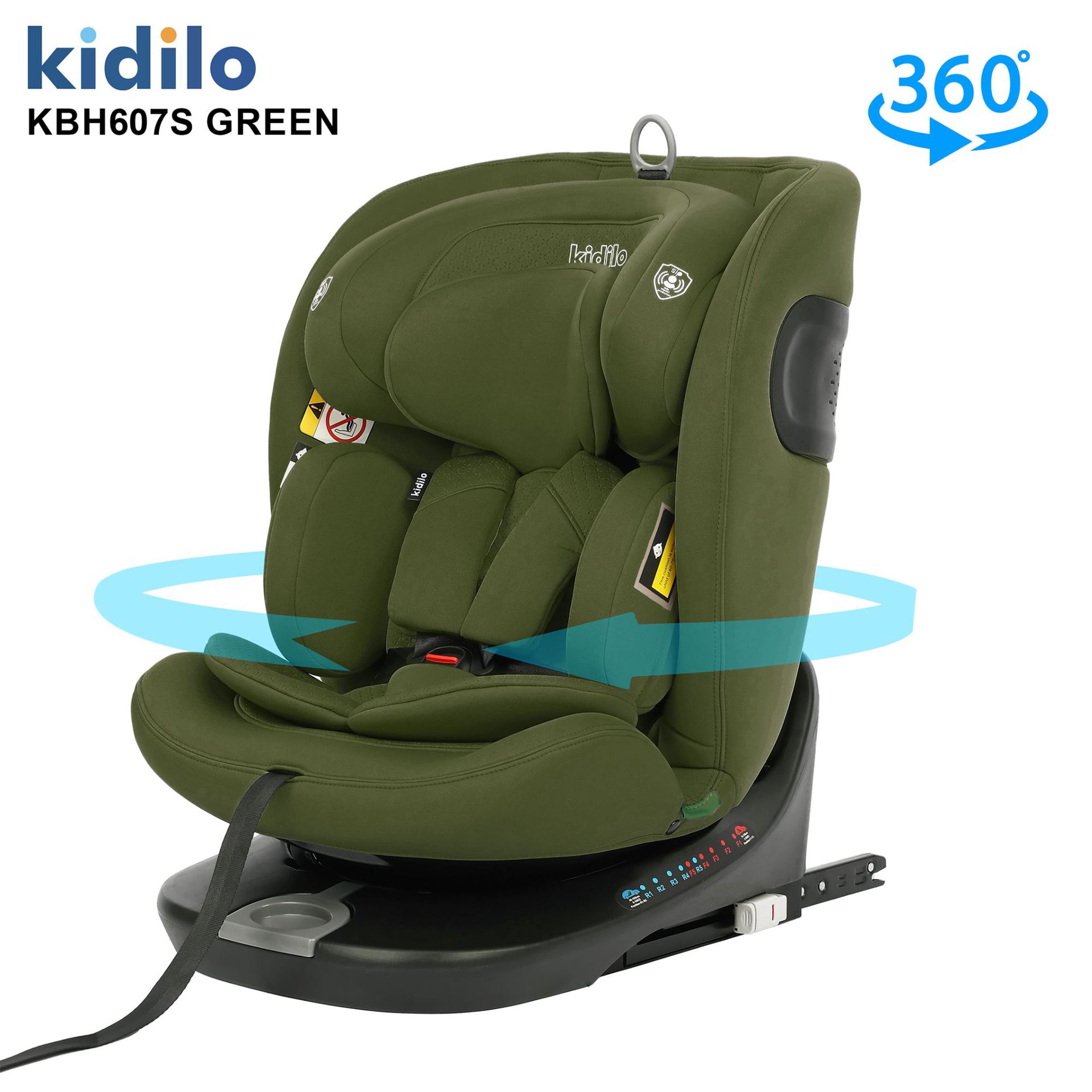 Kidilo Cross-Border Wholesale Children's Car Safety Seat for Infants and Babies Aged 0-6 Years, Suitable for Use in the Car, Can Be Used for Sitting and Reclining