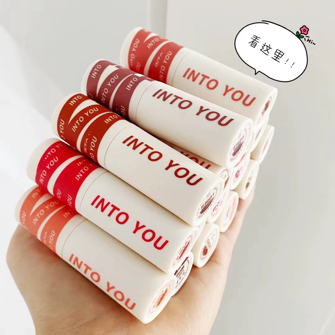 【Быстрая доставка】Помада-матовый гель INTO YOU двойного назначения для губ и щек, стойкая помада-губной блеск студента