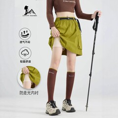 大牌工装半身裙女款夏季2025新款速干运动短裙小个子五分裤裤裙女