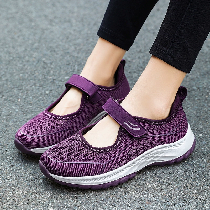 Женская обувь для пожилых людей Zhang Kaili, туфли для мам на мягкой подошве, летние прогулочные туфли для среднего и пожилого возраста, спортивная старая пекинская тканевая обувь для женщин