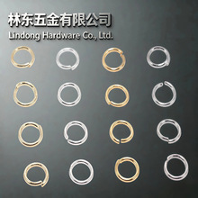 18K包金保色纯铜开口圈diy饰品配件批发连接环材料开口环闭口圈