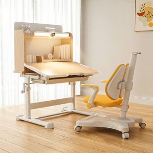 Colorful Fish Children's Study Table Primary School Student Desk Home Writing Desk Study Table Lifting Set Children's Table and Chairs